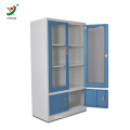 very cheap kitchen equipment furniture steel glass cabinet